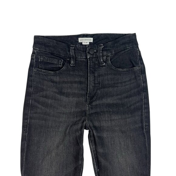 Good American Good Legs Skinny Jeans Size 2/26 Black218 Sculpting Denim GL336BT - Picture 6 of 12